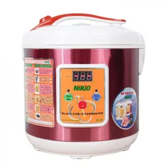 Máy làm tỏi đen Nikio NK-696 - Thiết bị làm tỏi đen công nghệ Nhật Bản, dung tích 6L, sản xuất 2kg tỏi, màu bạc sang trọng